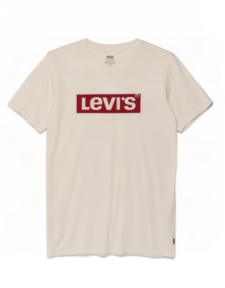 T-shirt grafica da uomo Levi's XS bianca