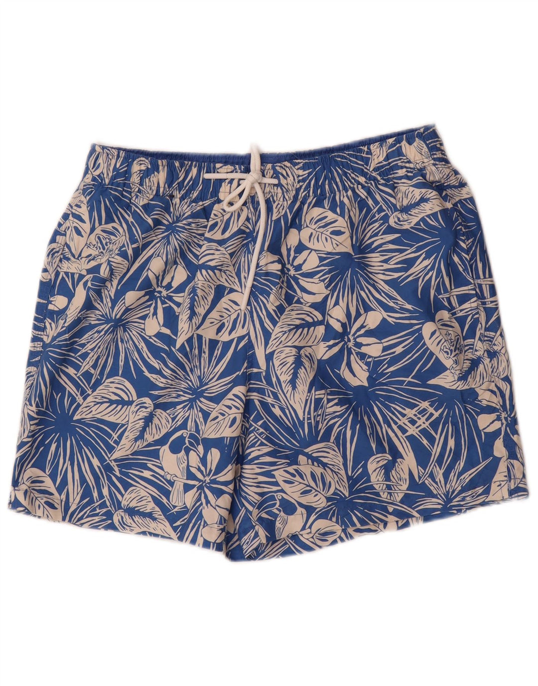 Pantaloncini da bagno da uomo Marks & Spencer poliestere floreale blu medio