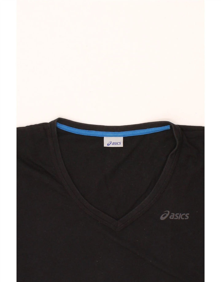 ASICS Mens T-Shirt Top 2XL Black Cotton Vintage Asics and Second-Hand Asics from Messina Hembry 