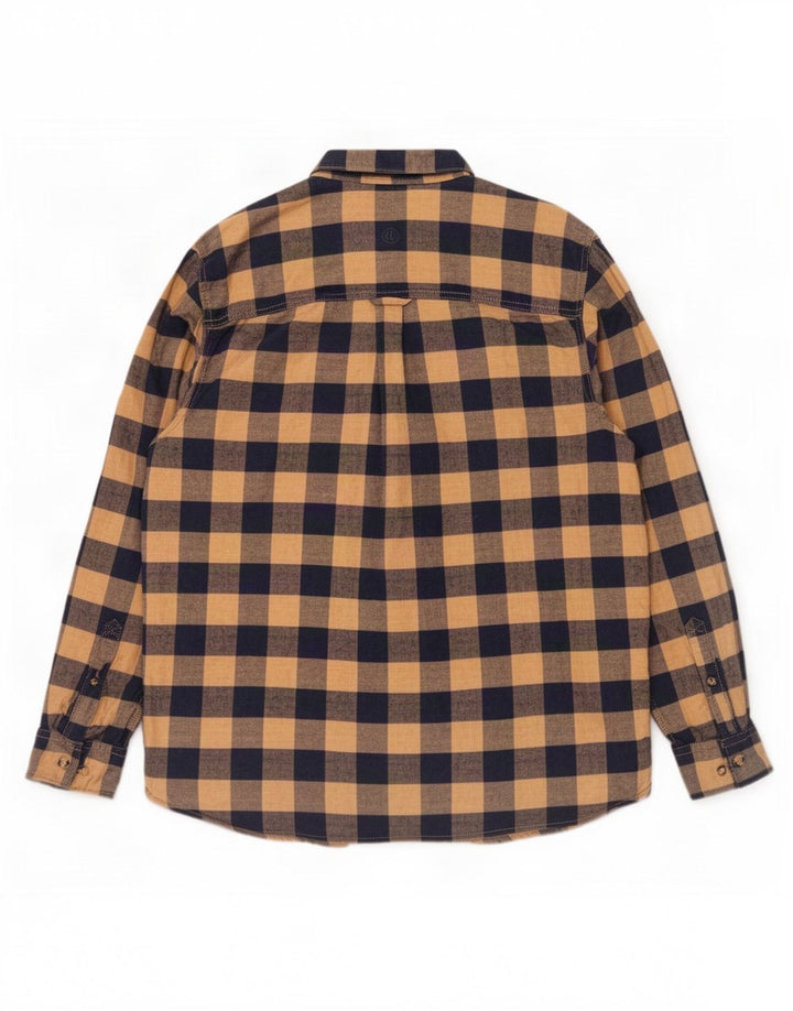 Camicia in flanella da uomo Fat Face XL in cotone a quadretti beige