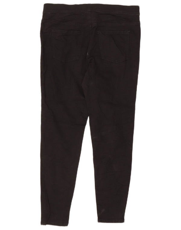 Jeans Jegging da donna MARKS & SPENCER UK 14 Large W32 L26 Cotone nero