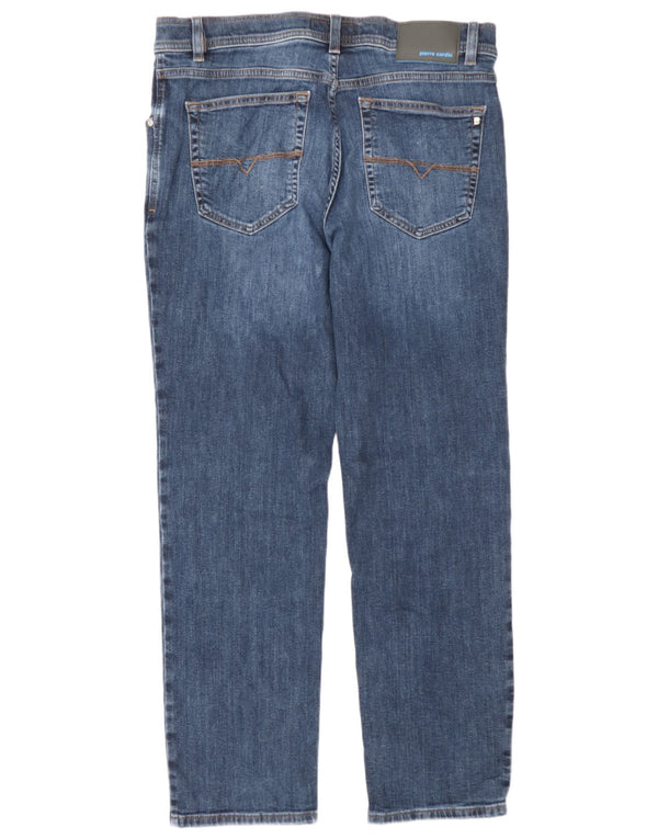Jeans dritti da uomo Pierre Cardin W34 L30 cotone blu