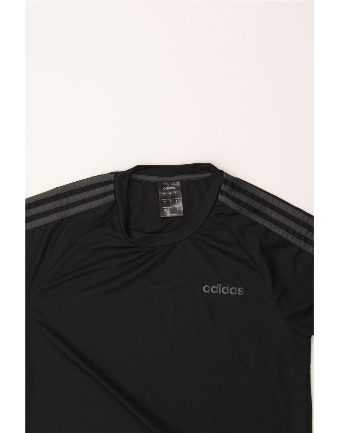 ADIDAS Mens Climalite T-Shirt Top Small Black Polyester Vintage Adidas and Second-Hand Adidas from Messina Hembry 