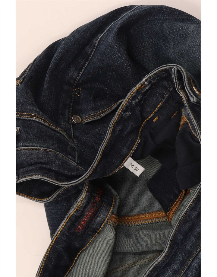 Jeans Cropped Uomo Trussardi W36 L24 Blu