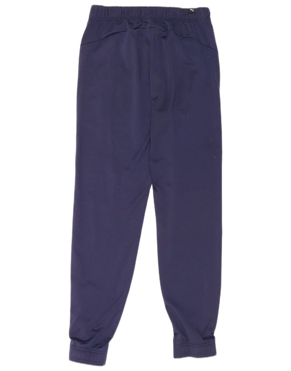 Puma Mens Tracksuit Trousers Joggers Medium  Navy Blue Polyester