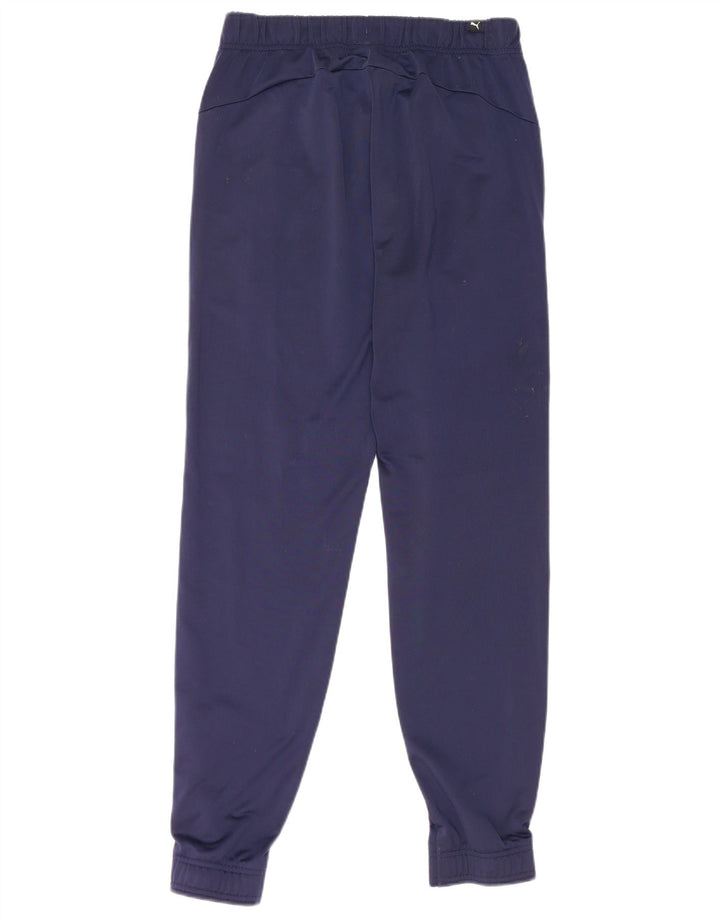 Pantaloni da tuta da uomo Puma Joggers medi in poliestere blu navy