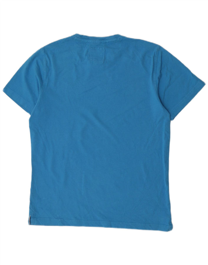 Crew Clothing T-shirt da uomo Top grande in cotone blu