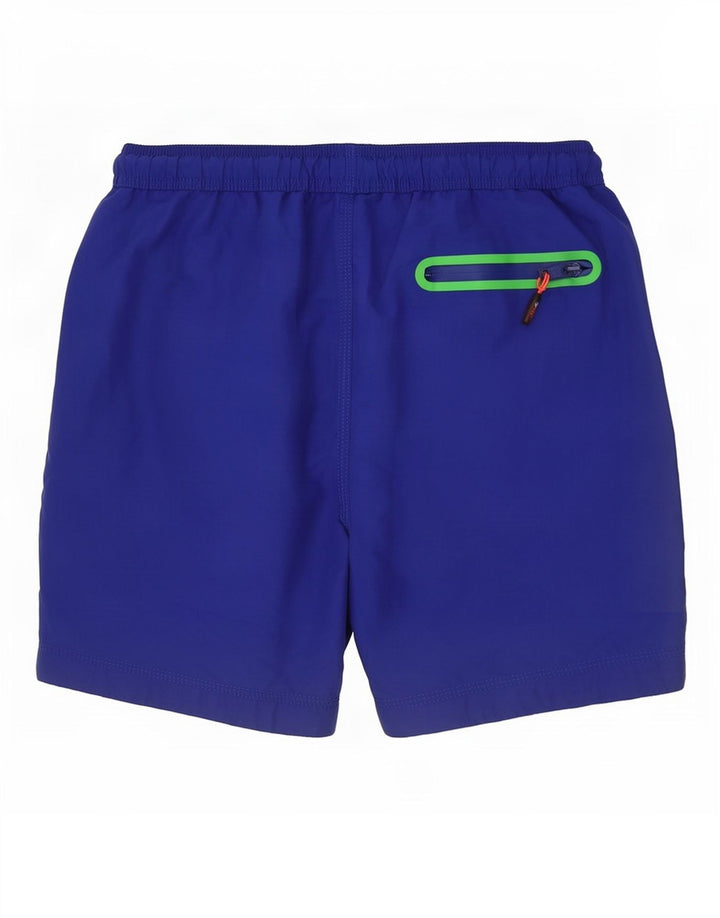 Pantaloncini da bagno grafici da uomo Superdry grandi in poliestere blu