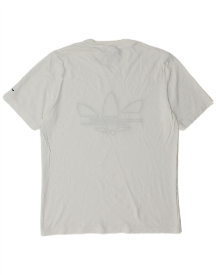 T-shirt grafica da uomo ADIDAS Top piccola bianca