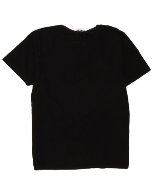T-shirt grafica da donna Tommy Hilfiger Top UK 10 piccola nera