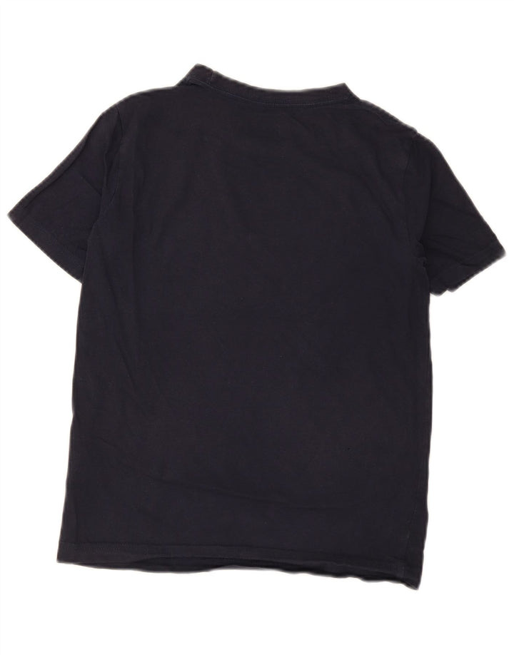 T-shirt grafica regolare da ragazzo Converse Top 10-11 anni in cotone blu navy