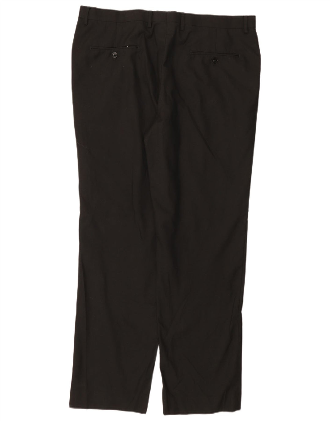 TOMMY HILFIGER Pantaloni da abito dritti da uomo W40 L31 poliestere nero