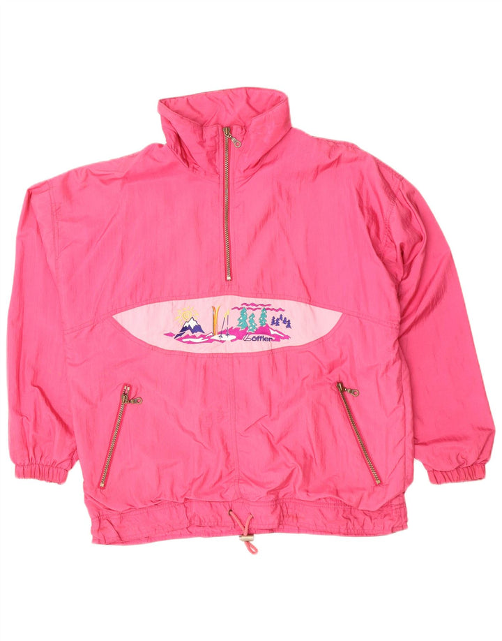 Giacca antipioggia grafica oversize da donna Loffler IT 44 poliammide rosa medio