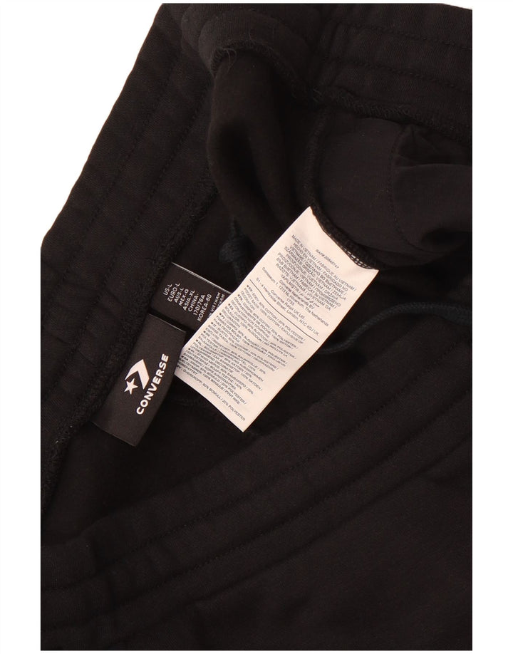 Converse Pantaloni da tuta da uomo Joggers grandi in cotone nero