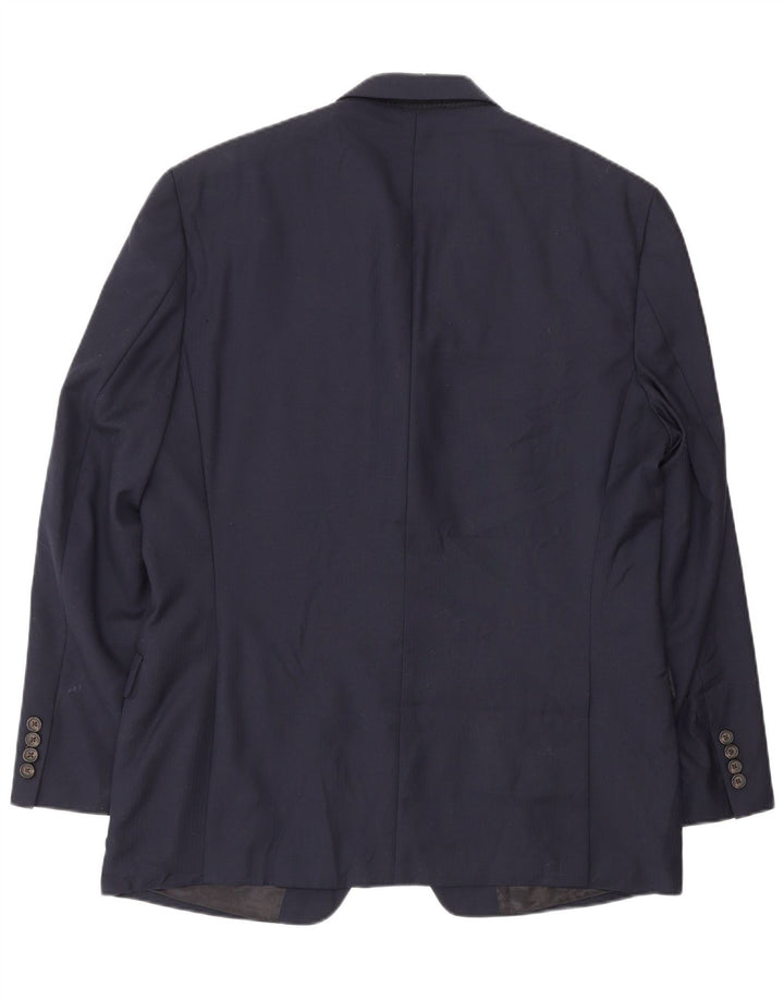 Giacca blazer da uomo a 2 bottoni Ralph Lauren UK 42 grande classica in lana blu navy