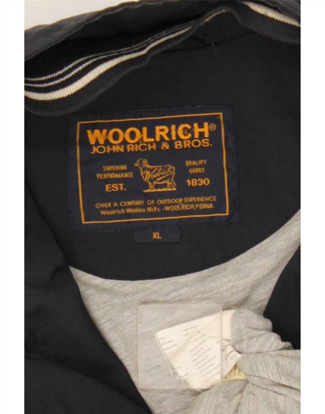 Woolrich Giacca da tuta da uomo XL Navy Blue Nylon