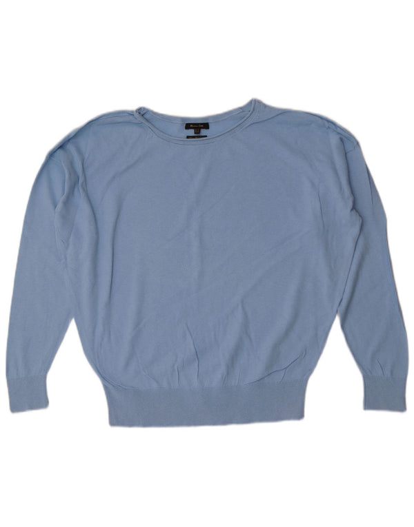 Massimo Dutti Maglione da donna oversize con scollo a barca UK 6 XS Blu