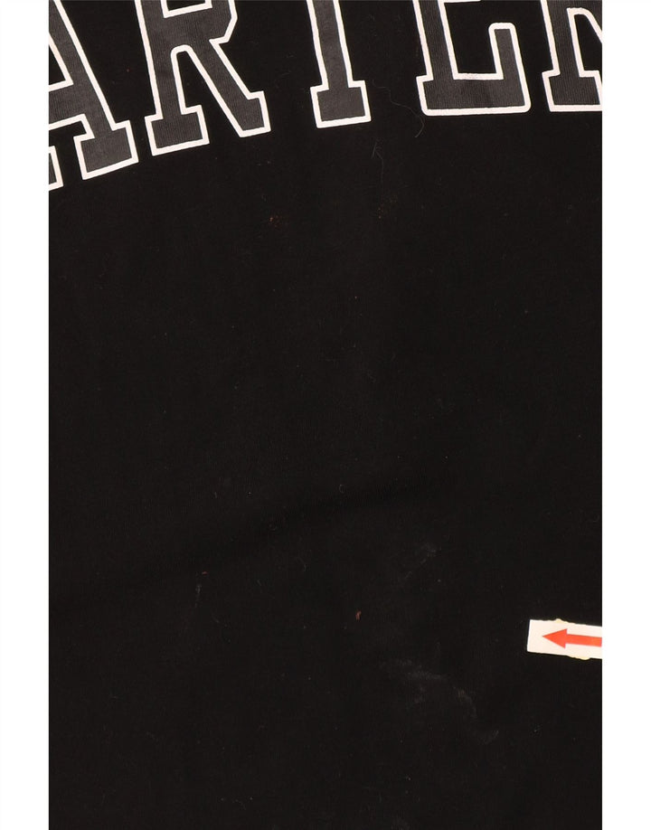 T-shirt grafica da uomo STARTER Top Small in cotone color block nero