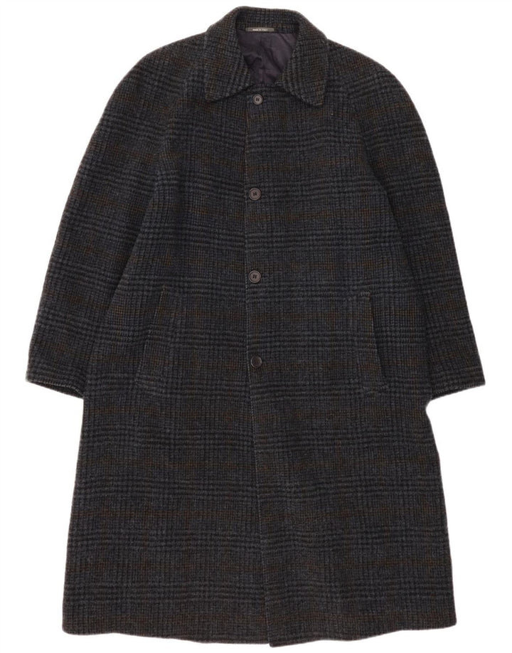 Cappotto da uomo Lebole UK 42 XL blu navy a quadri
