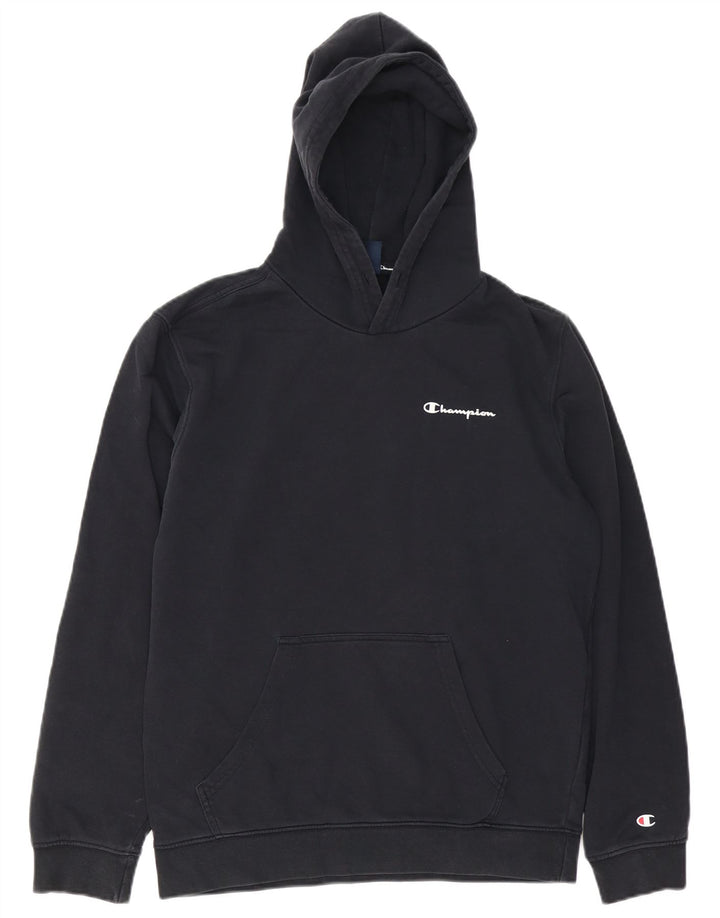 Felpa con cappuccio da uomo Champion, cotone medio blu navy