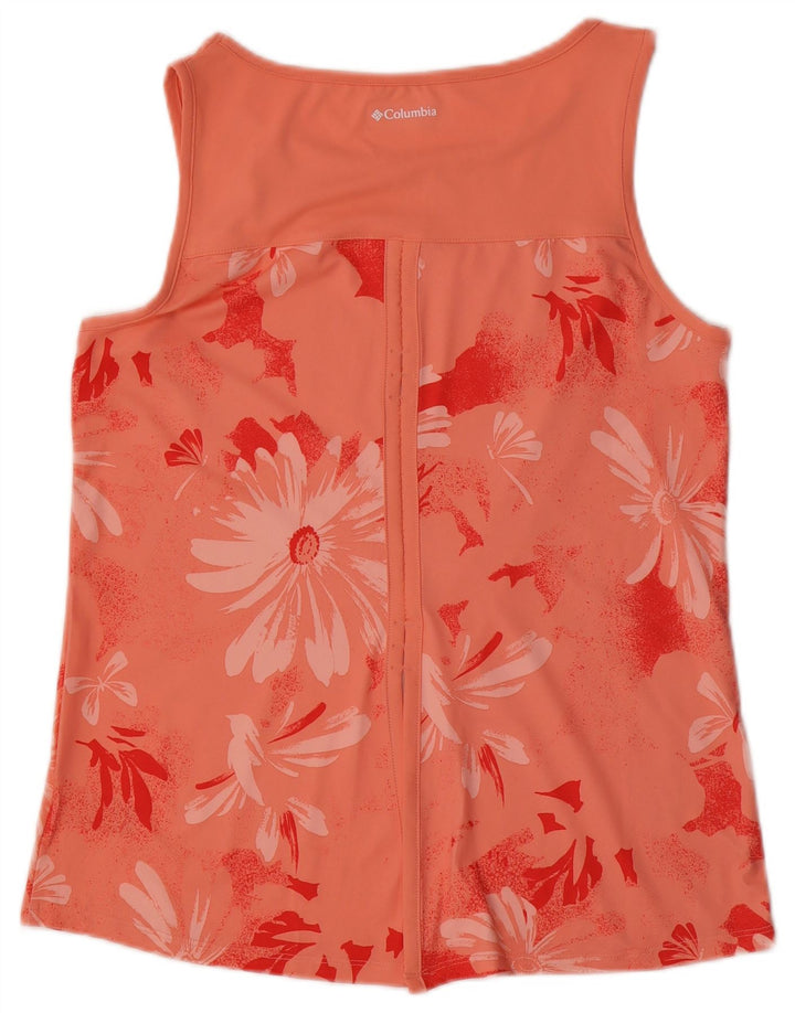 Canotta grafica da donna COLUMBIA UK 12 Poliestere floreale rosa medio