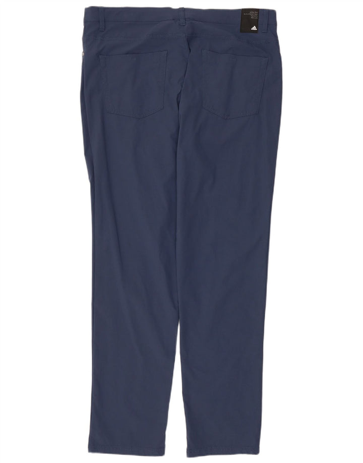 Pantaloni casual slim da uomo Adidas W36 L32 blu navy in poliammide
