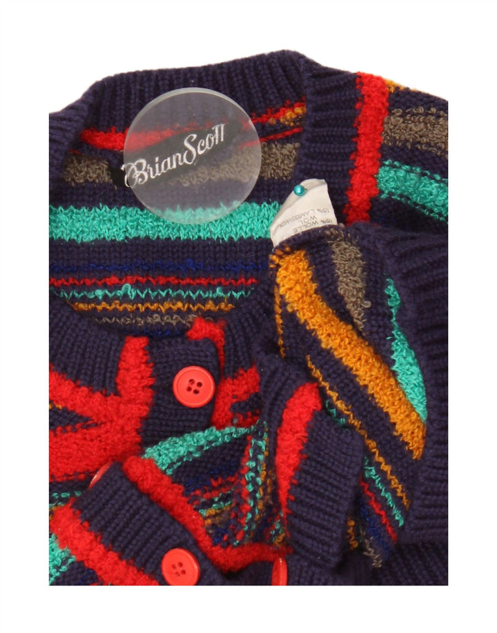 Maglione cardigan corto da donna Brian Scott EU 38 medio a righe multicolore