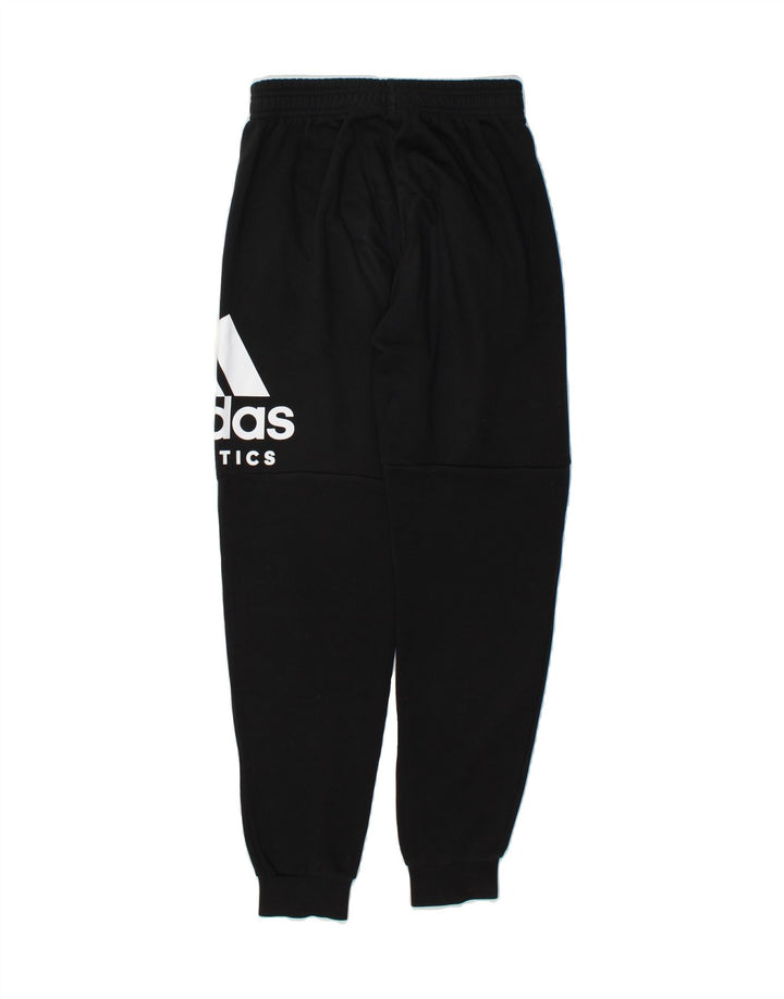 ADIDAS Mens Graphic Tracksuit Trousers Joggers Medium  Black Vintage Adidas and Second-Hand Adidas from Messina Hembry 