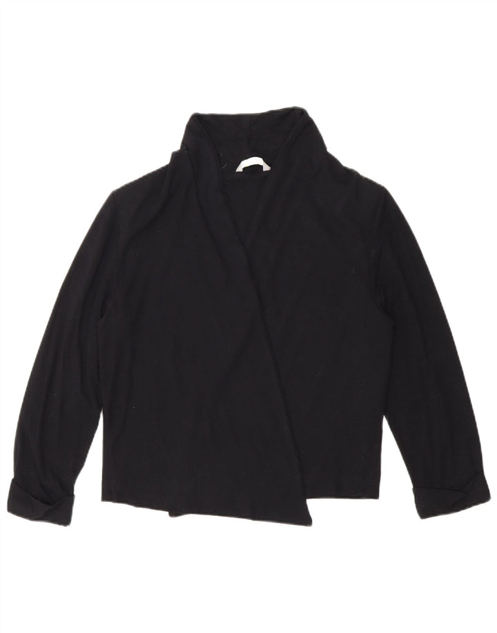 Maglione cardigan con maniche a 3/4 corto da donna Marks & Spencer UK 12 medio nero