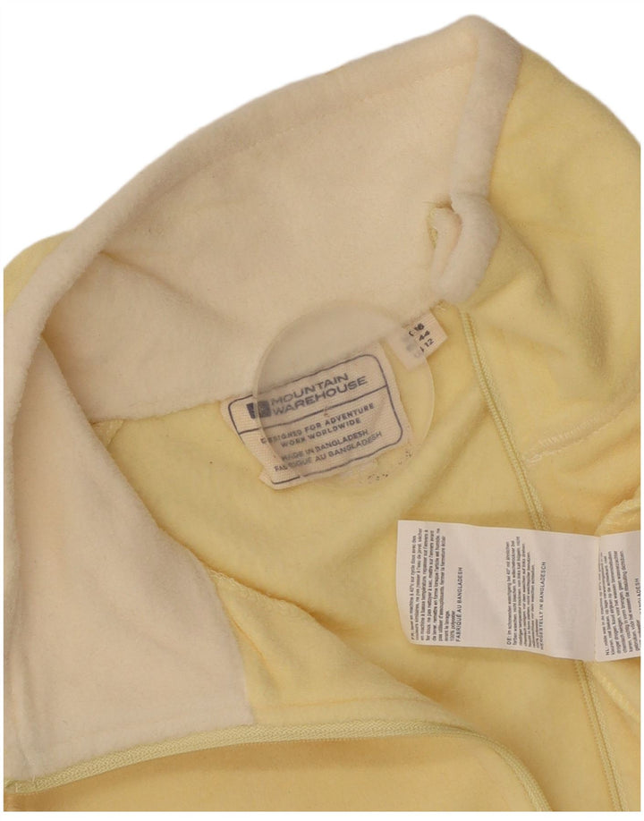 Maglione in pile da donna con collo e zip Mountain Warehouse UK 16 Large Giallo