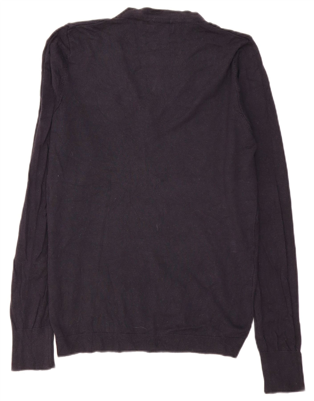 Maglione Zara da uomo con scollo a V blu navy medio