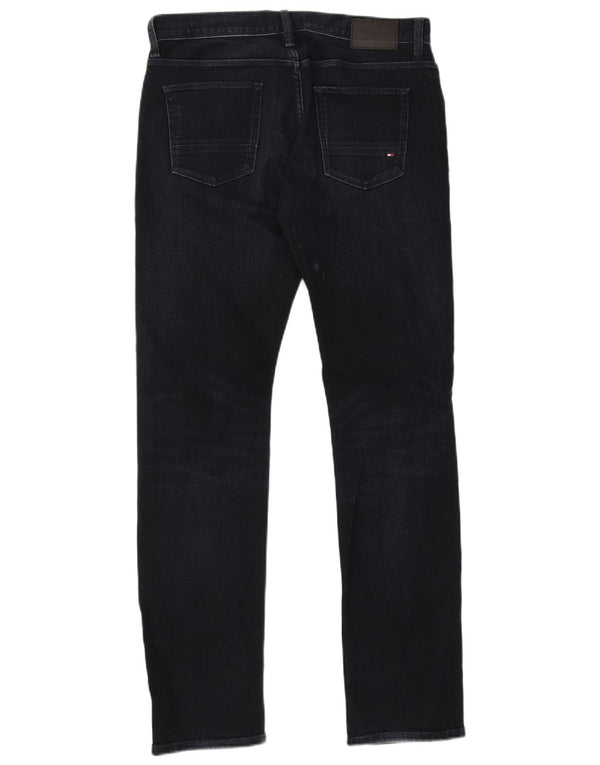 Tommy Hilfiger Uomo Denton Straight Jeans W30 L32 Blu Navy Cotone