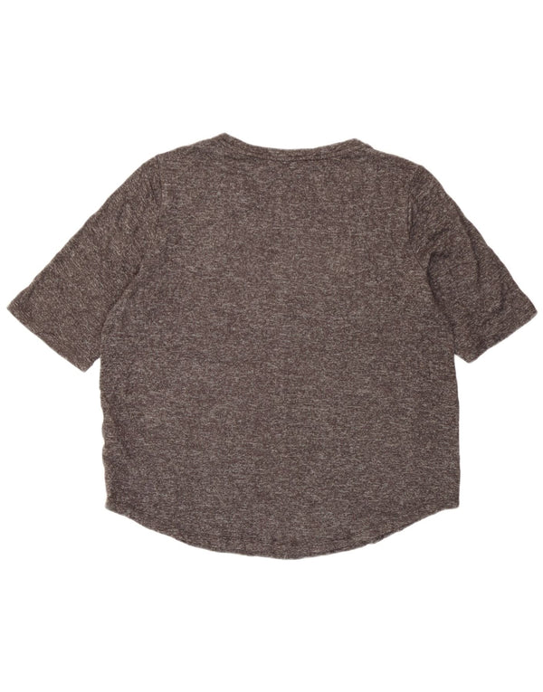 T-shirt da donna Marks & Spencer Top UK 14 Large in viscosa screziata grigia