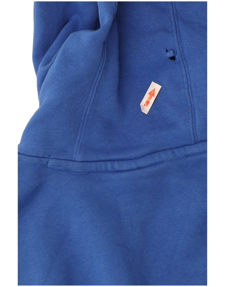 Felpa con cappuccio da uomo Nike Large in cotone blu