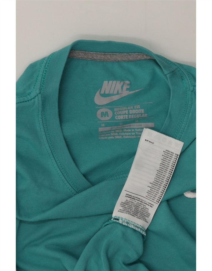 T-shirt Nike da uomo con vestibilità regolare, in cotone turchese medio