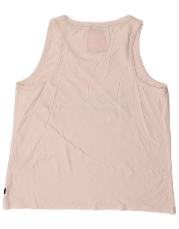 Canotta grafica da uomo Superdry XL in cotone bianco