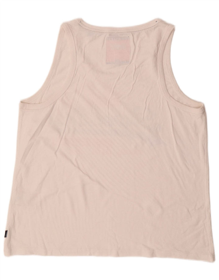 Canotta grafica da uomo Superdry XL in cotone bianco