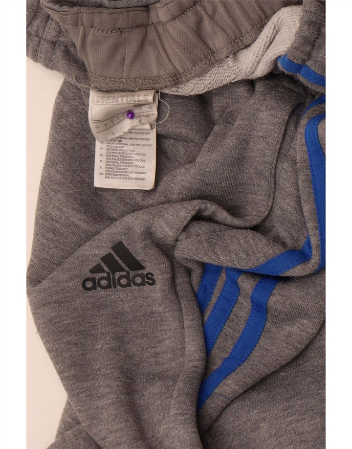 Pantaloni da tuta Adidas Climalite da uomo, pantaloni da jogging, grandi, in poliestere grigio