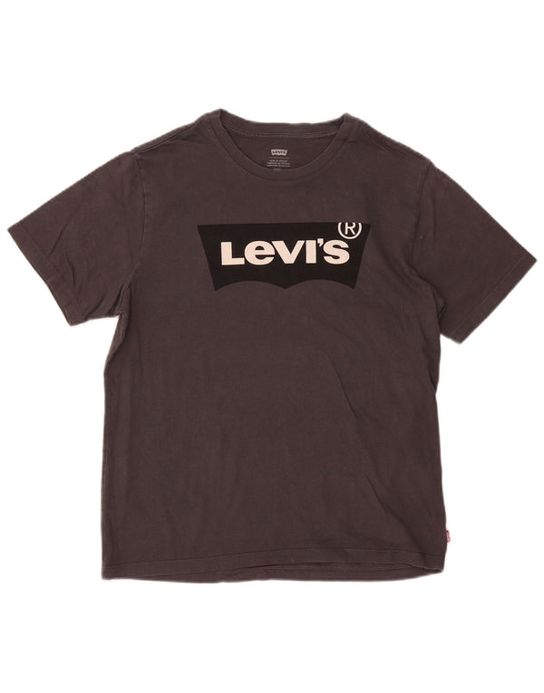 T-shirt grafica da uomo Levi's Top piccola in cotone grigio