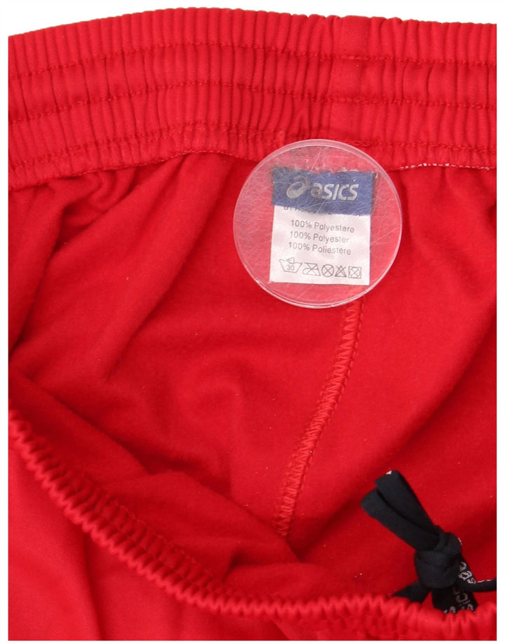 Pantaloncini sportivi ASICS da uomo, colore rosso medio, in poliestere