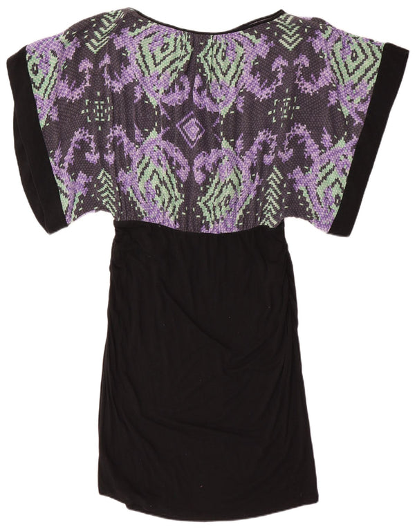 Abito caftano da donna Gianni Versace IT 48 XL Viscosa geometrica nera