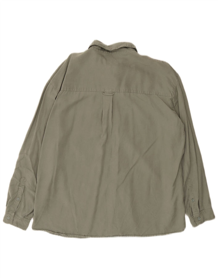Camicia oversize da donna Fat Face UK 16 Large Green Lyocell