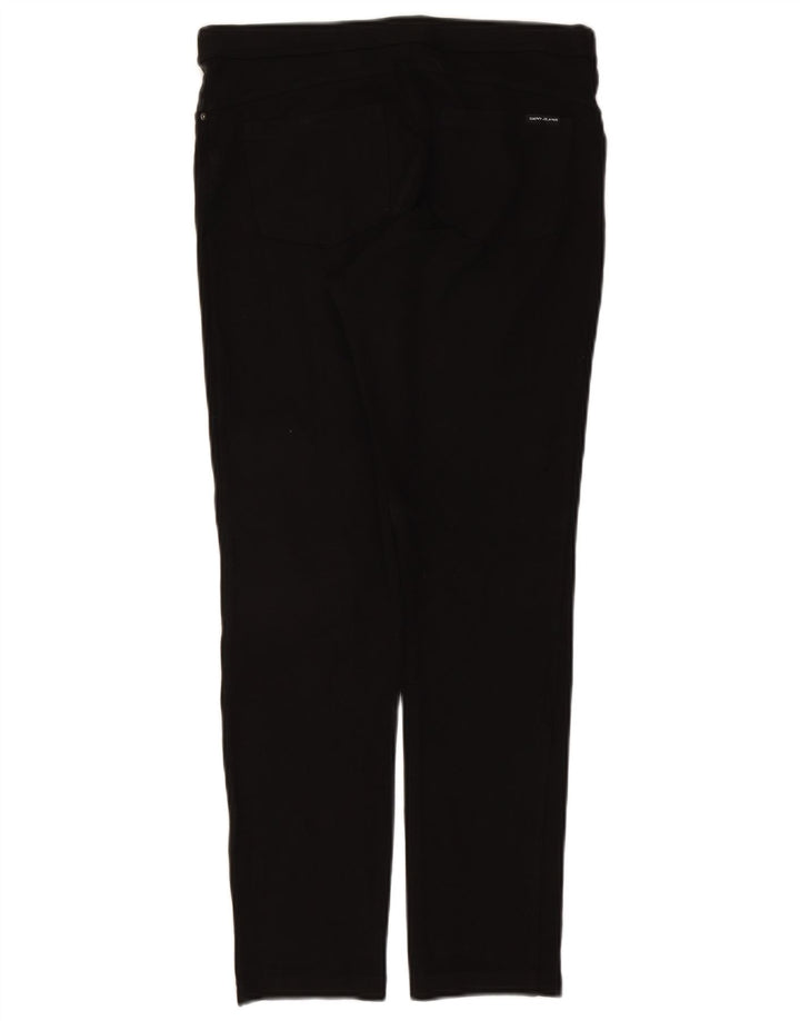 Pantaloni casual slim da donna Dkny medi W30 L27 viscosa nera