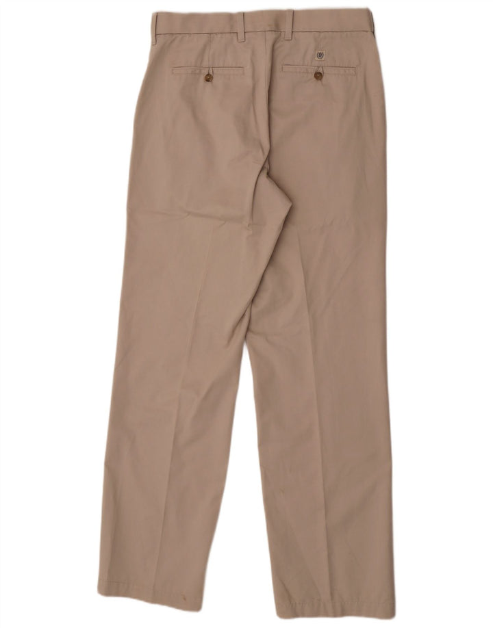 Pantaloni chino dritti Marks & Spencer da uomo blu Harbour W32 L33 Beige