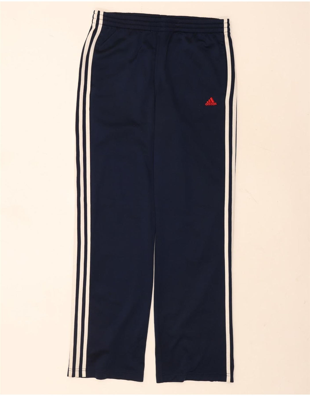Pantaloni della tuta da ragazzo Adidas 15-16 anni in poliestere blu navy