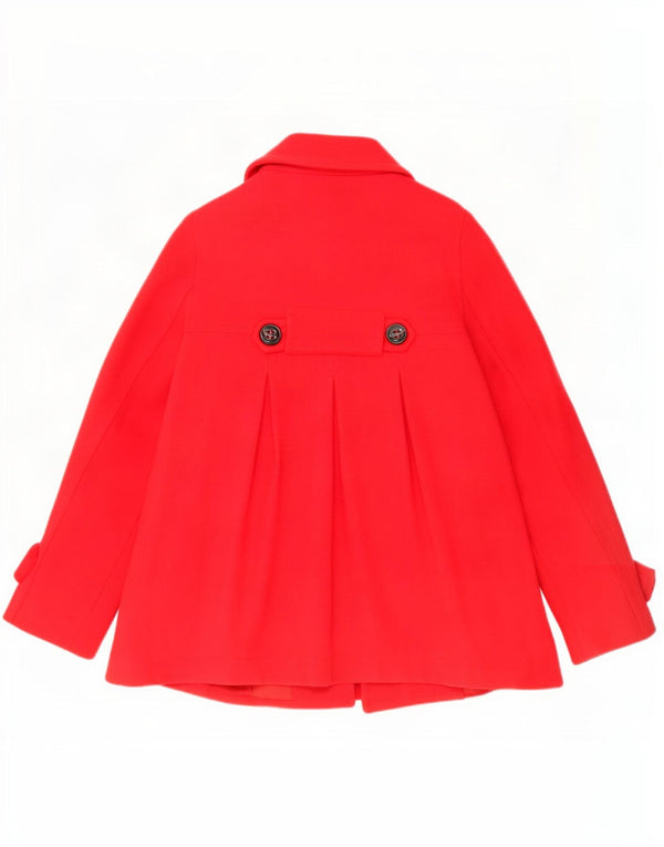 Cappotto da marinaio da donna Zara UK 10 piccolo in lana rossa