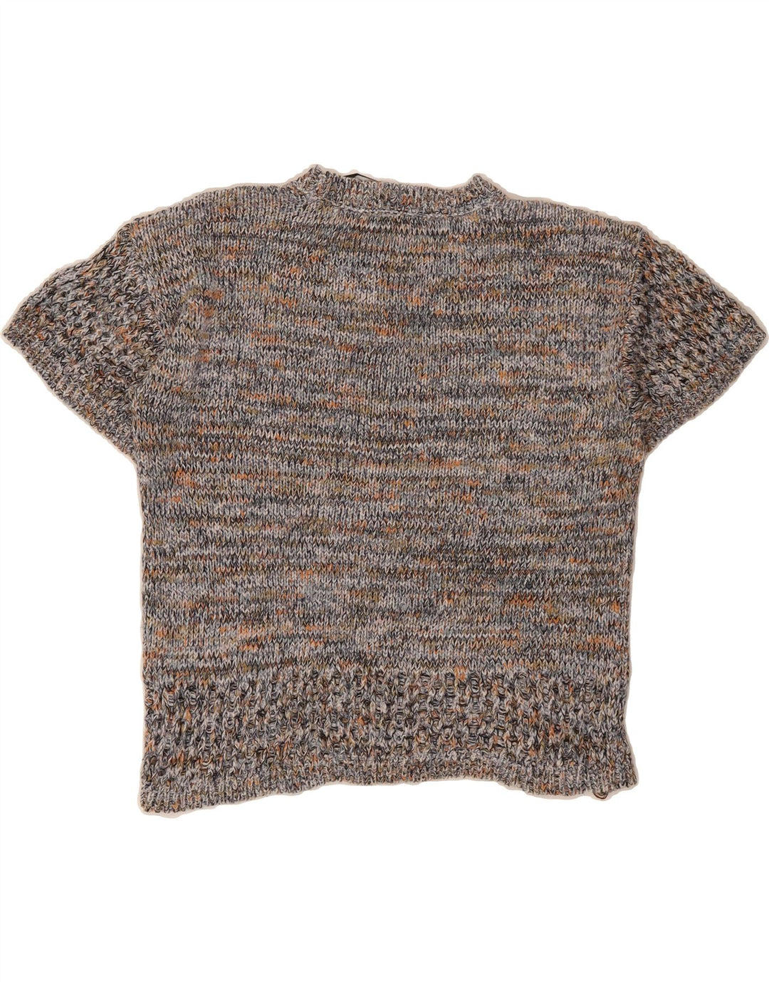 TOMMY HILFIGER Womens Oversized Crew Neck Jumper Sweater UK 10 Small Grey Vintage Tommy Hilfiger and Second-Hand Tommy Hilfiger from Messina Hembry 