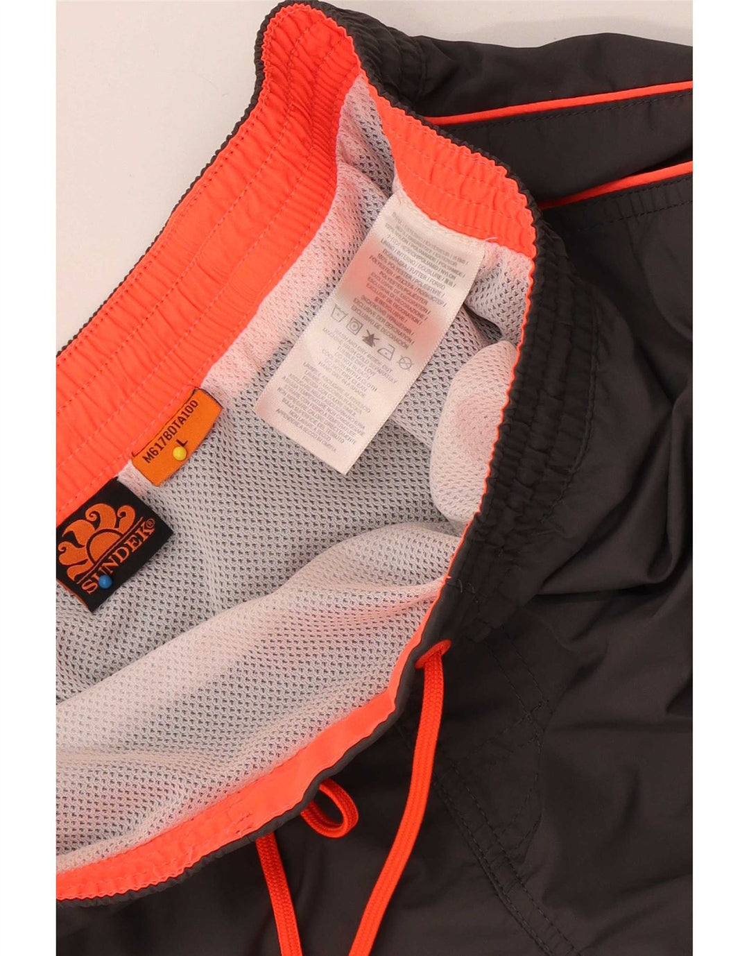 Pantaloncini sportivi da uomo Sundek grandi in nylon grigio