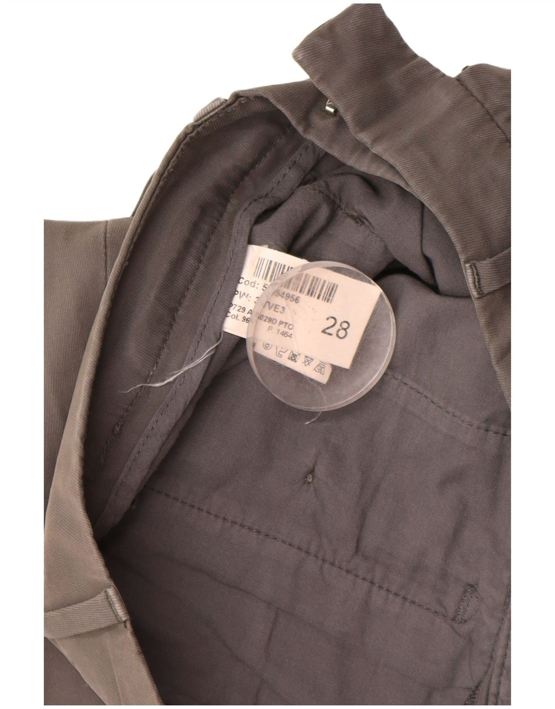 Pantaloni chino slim fit da donna DONDUP W28 L28 cotone grigio