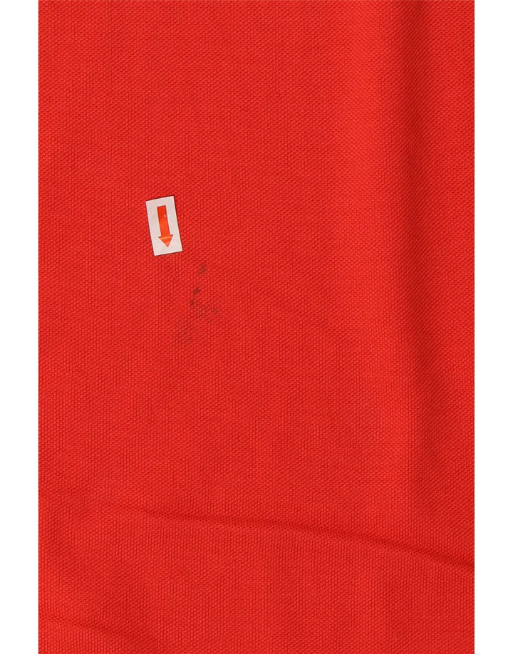 Polo KAPPA da uomo a maniche lunghe 3XL in cotone rosso